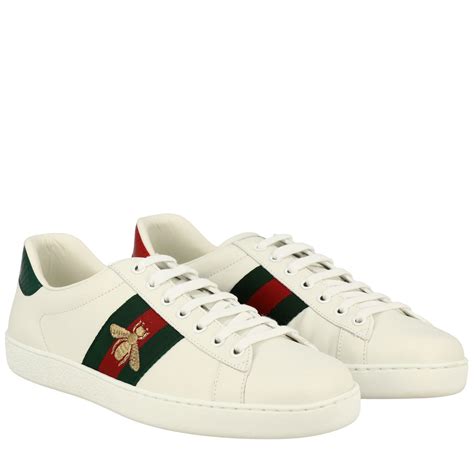 white gucci trainers cheap|gucci white sneakers for men.